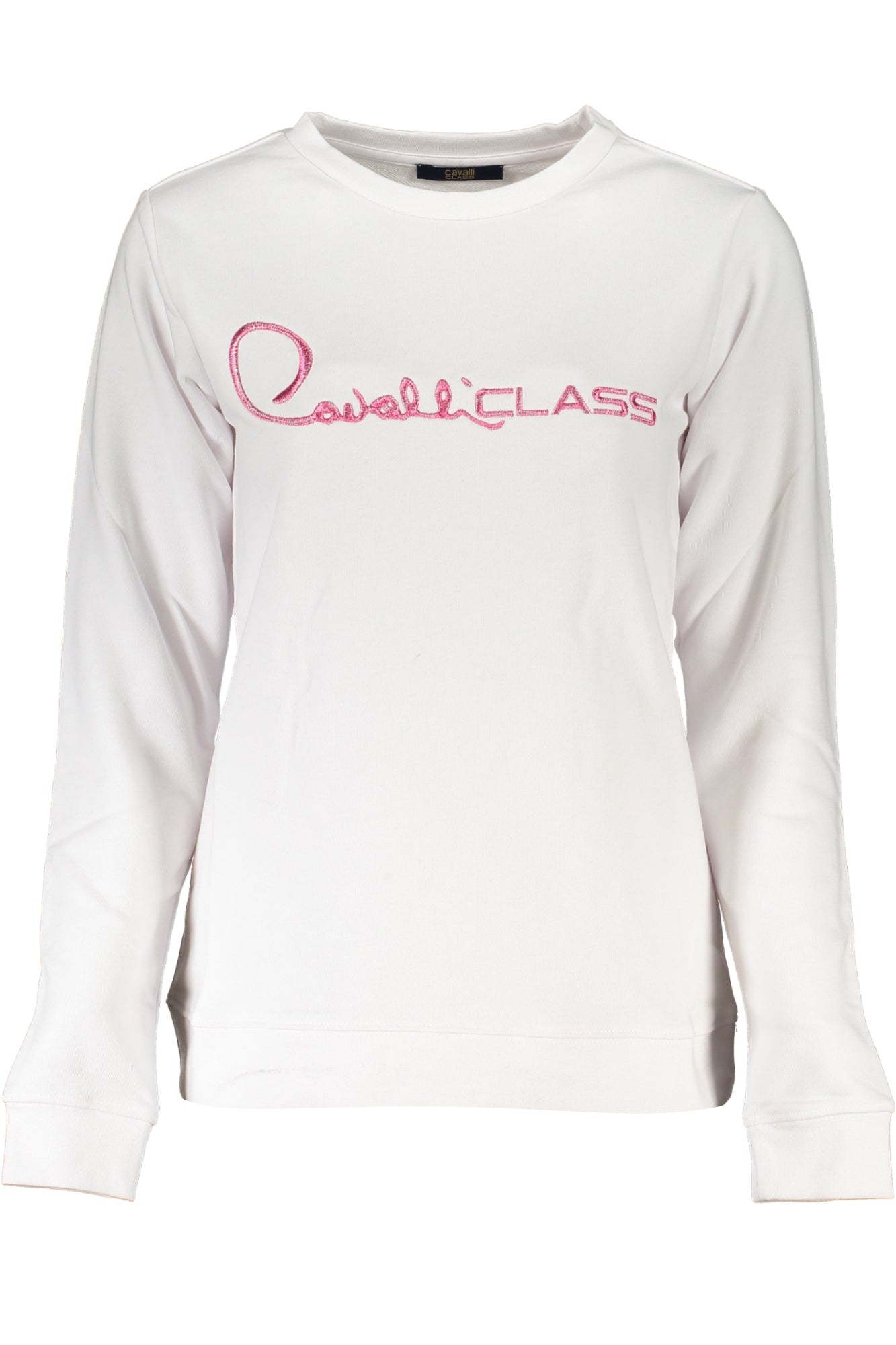 CAVALLI CLASS WEISSES SWEATSHIRT FÜR DAMEN OHNE REISSVERSCHLUSS Hauptbild