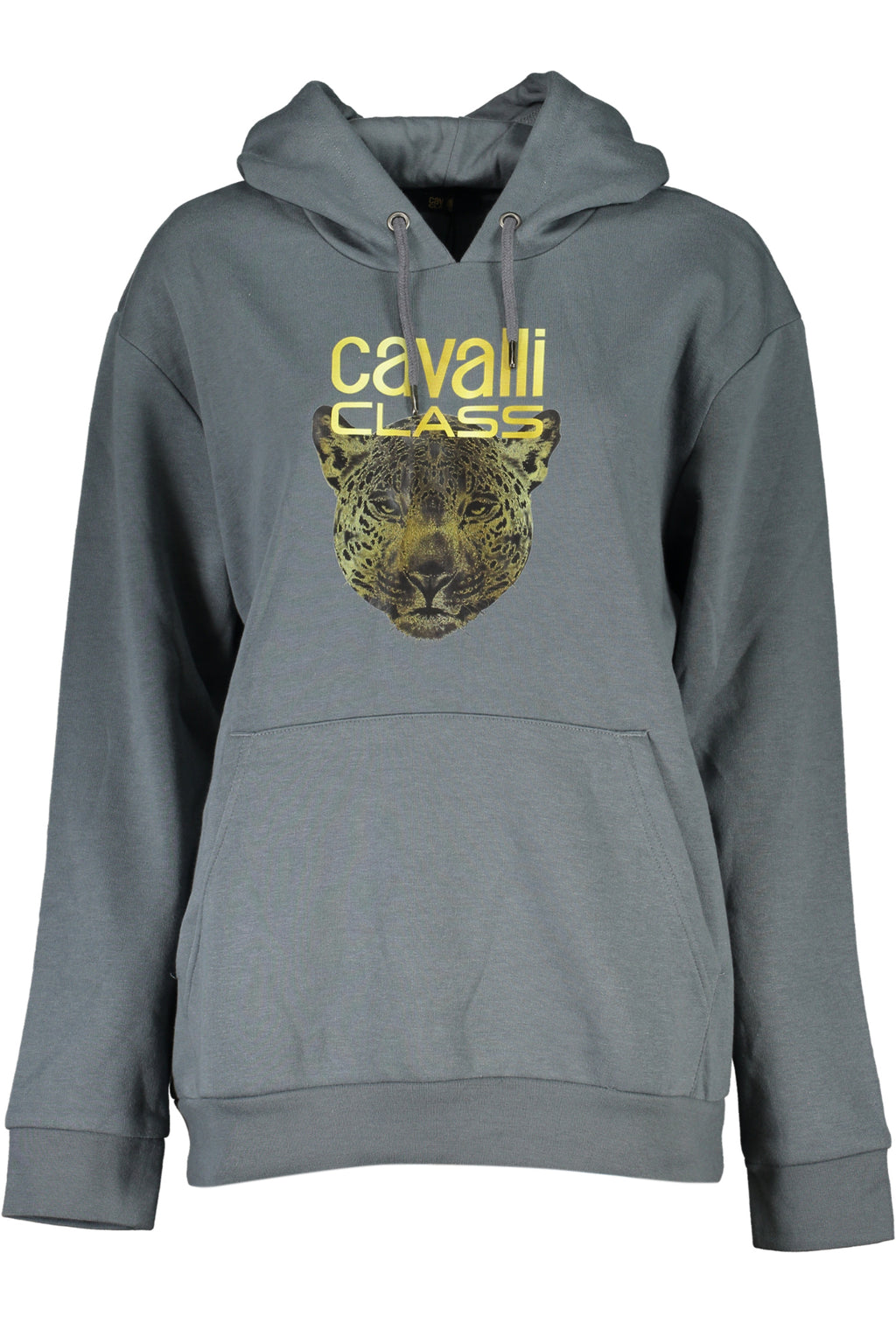 CAVALLI CLASS GRAUES SWEATSHIRT MIT REISSVERSCHLUSS FÜR DAMEN