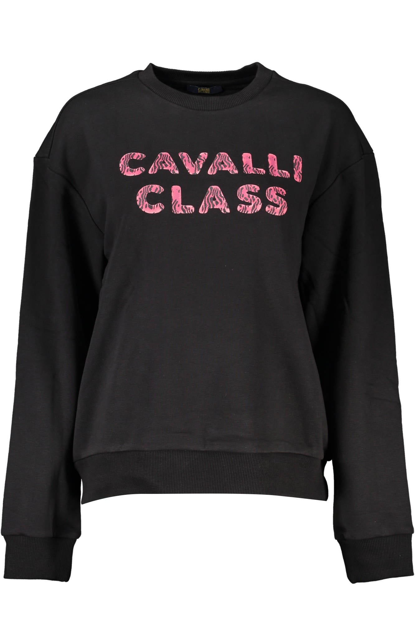 Cavalli Class Sweatshirt Damen Weiss – Gebürstetes Langarm-Sweatshirt mit Logo Zweitbild