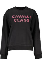 CAVALLI CLASS SCHWARZES SWEATSHIRT OHNE REISSVERSCHLUSS