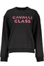 CAVALLI CLASS SCHWARZES SWEATSHIRT OHNE REISSVERSCHLUSS