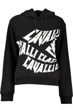 CAVALLI CLASS SCHWARZES SWEATSHIRT OHNE REISSVERSCHLUSS