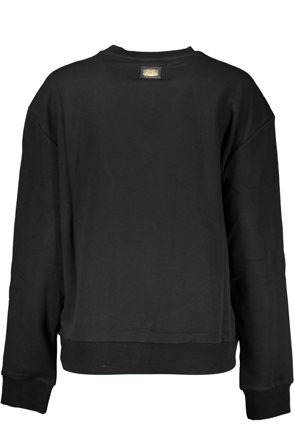 CAVALLI CLASS SCHWARZES SWEATSHIRT OHNE REISSVERSCHLUSS