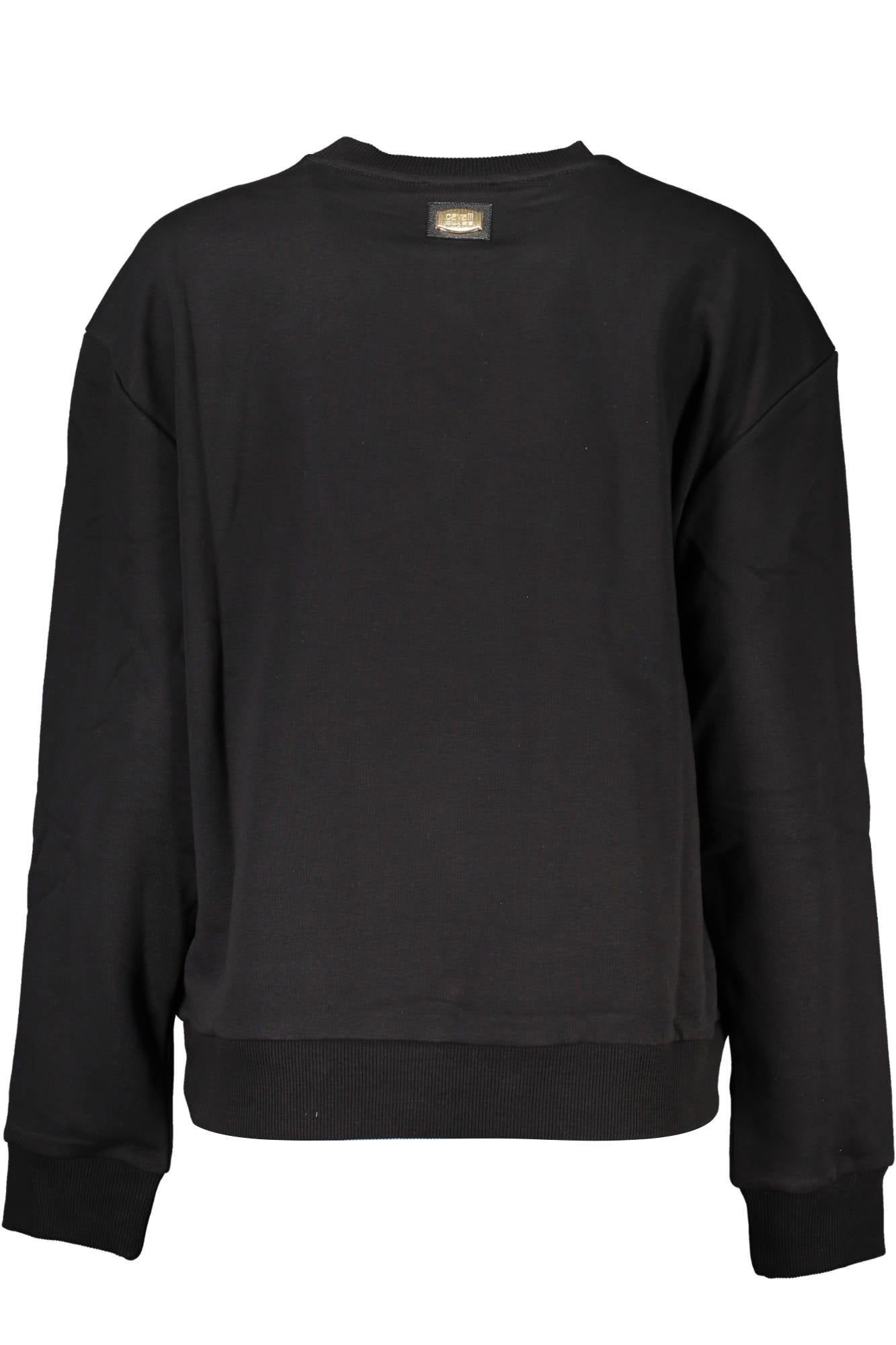 CAVALLI CLASS SCHWARZES SWEATSHIRT OHNE REISSVERSCHLUSS