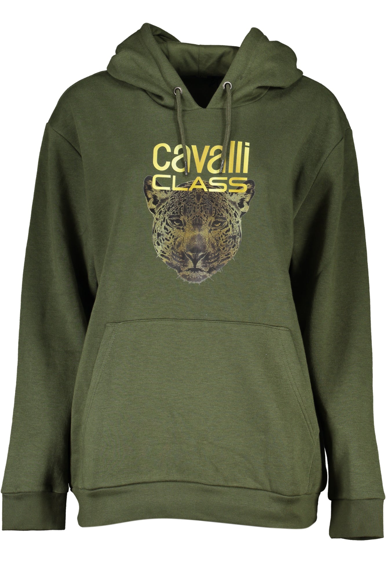 Cavalli Class Sweatshirt Damen – Graues Kapuzenpullover mit Reißverschluss Zweitbild