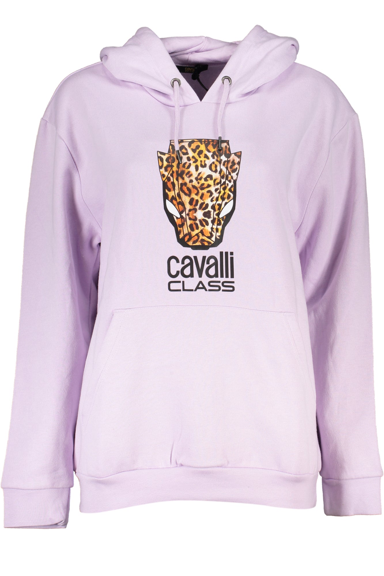 Cavalli Class Damen-Sweatshirt Lila – Kapuzenpullover aus Italien für Herbst/Winter Zweitbild