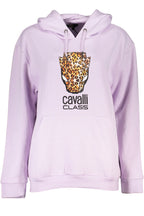 CAVALLI CLASS DAMEN-SWEATSHIRT OHNE REISSVERSCHLUSS LILA