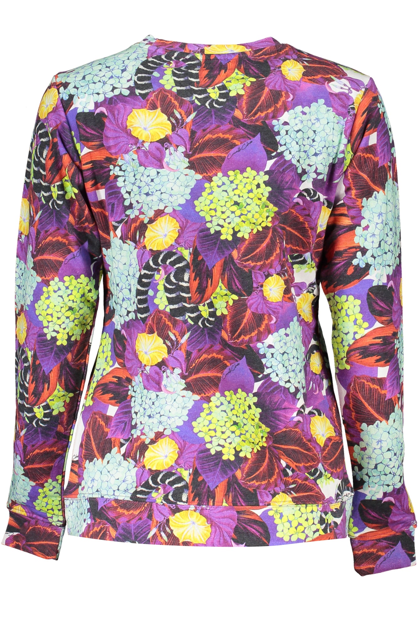 Cavalli Class Damen-Sweatshirt Ohne Reissverschluss Lila Violett