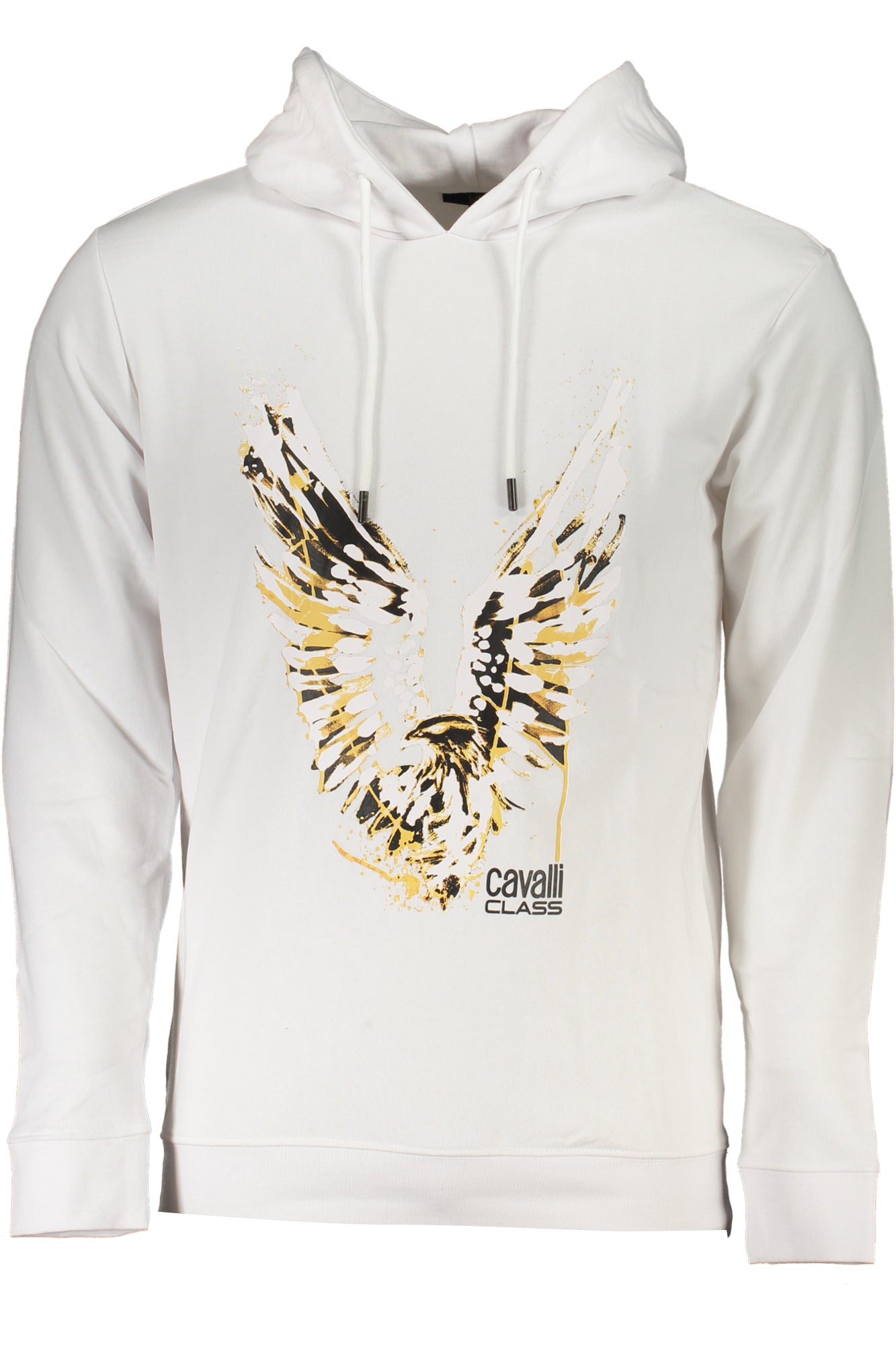 Cavalli Class Weisses Sweatshirt Für Herren Mit Reissverschluss Weiß Hauptbild