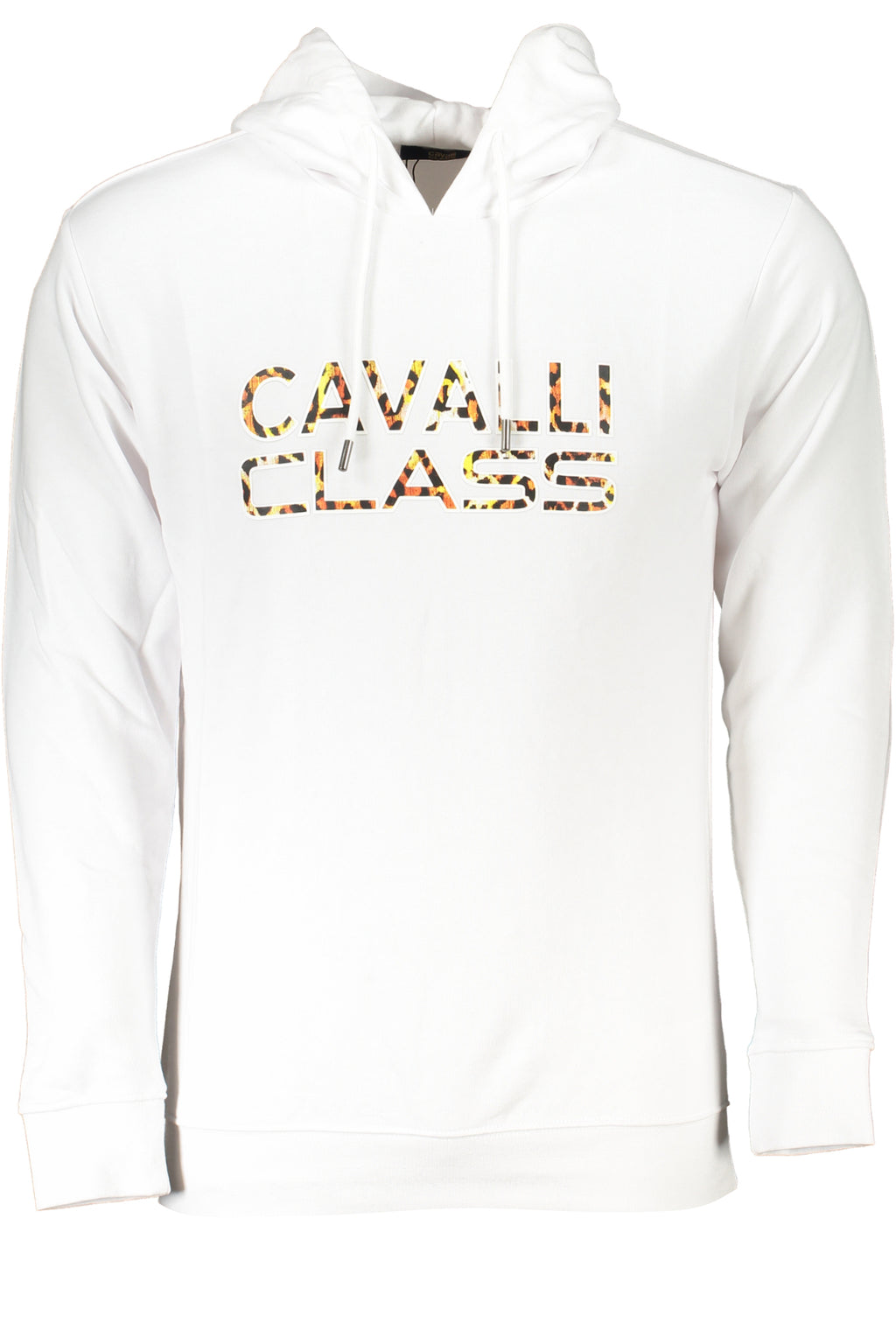 CAVALLI CLASS WEISSES SWEATSHIRT FÜR HERREN MIT REISSVERSCHLUSS