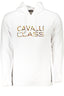CAVALLI CLASS WEISSES SWEATSHIRT FÜR HERREN MIT REISSVERSCHLUSS