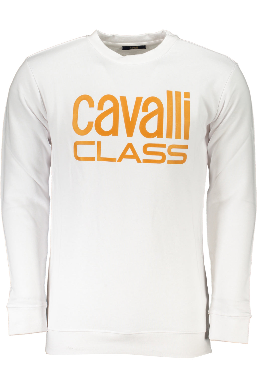 CAVALLI CLASS WEISSES SWEATSHIRT FÜR HERREN MIT REISSVERSCHLUSS