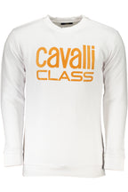 CAVALLI CLASS WEISSES SWEATSHIRT FÜR HERREN MIT REISSVERSCHLUSS