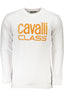 CAVALLI CLASS WEISSES SWEATSHIRT FÜR HERREN MIT REISSVERSCHLUSS