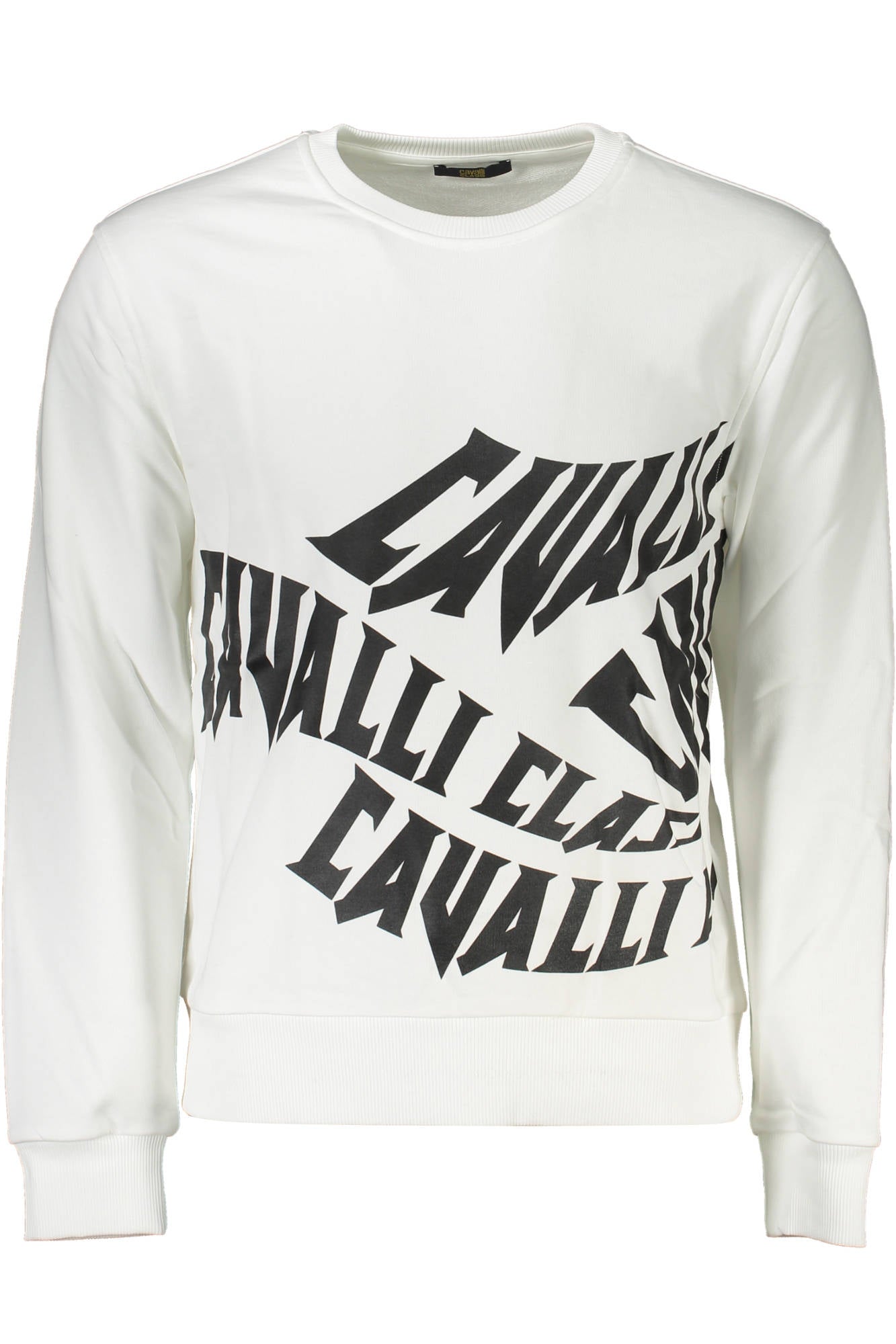 Cavalli Class Sweatshirt Ohne Reissverschluss Herren Weiss Weiß