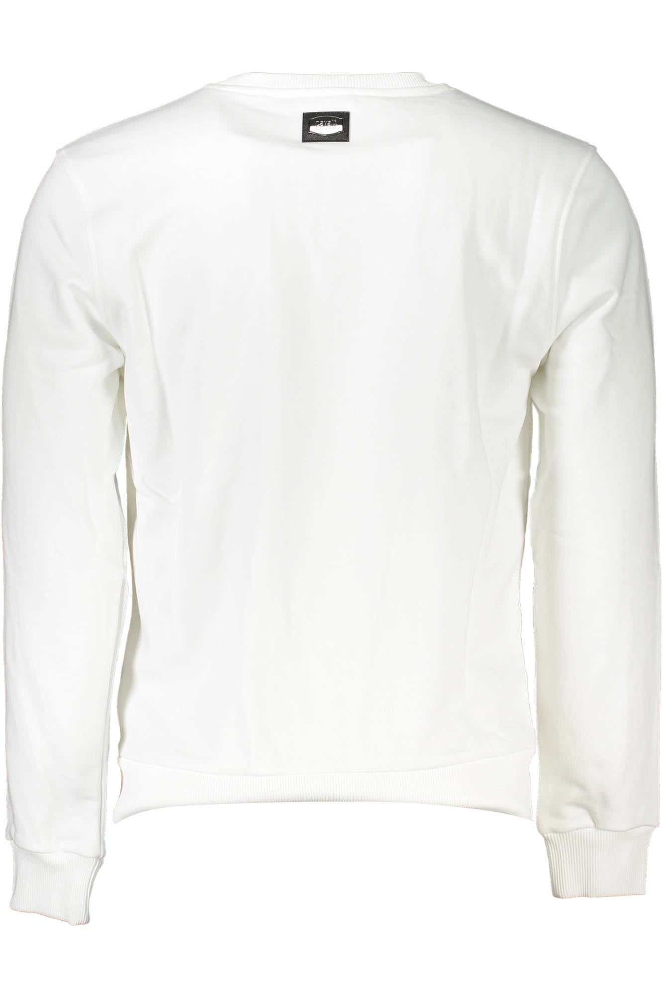 Cavalli Class Sweatshirt Herren – Schwarz, Rundhalsausschnitt mit Stickerei Weiß