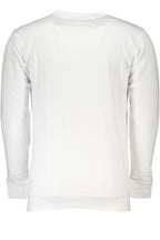 CAVALLI CLASS WEISSES SWEATSHIRT FÜR HERREN MIT REISSVERSCHLUSS