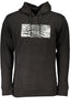 CAVALLI CLASS SCHWARZES HERREN-SWEATSHIRT MIT ZIP-OUT