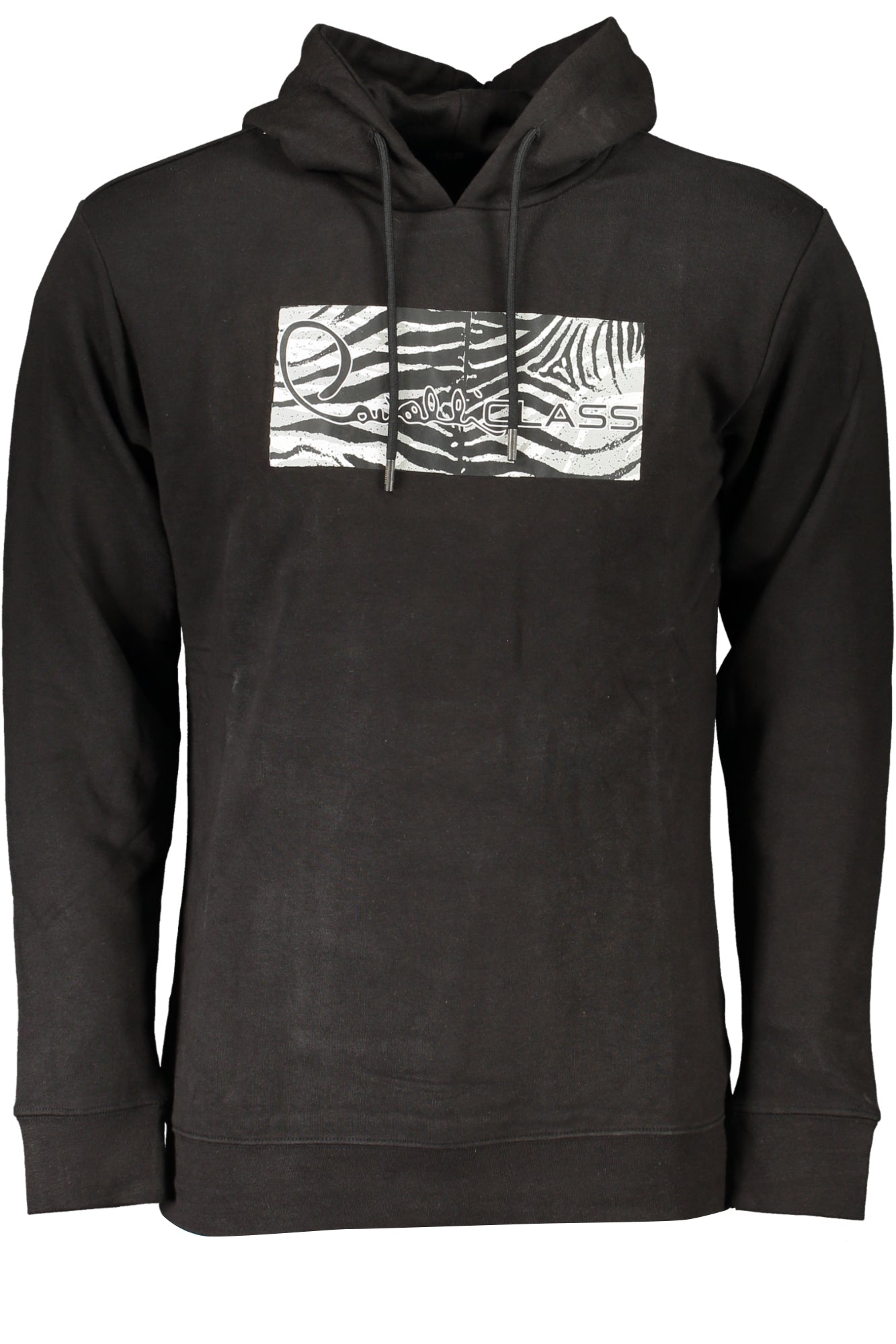 CAVALLI CLASS Herren Sweatshirt – mit Kapuze, Fleece Schwarz