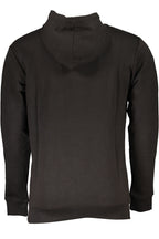 CAVALLI CLASS SCHWARZES HERREN-SWEATSHIRT MIT ZIP-OUT