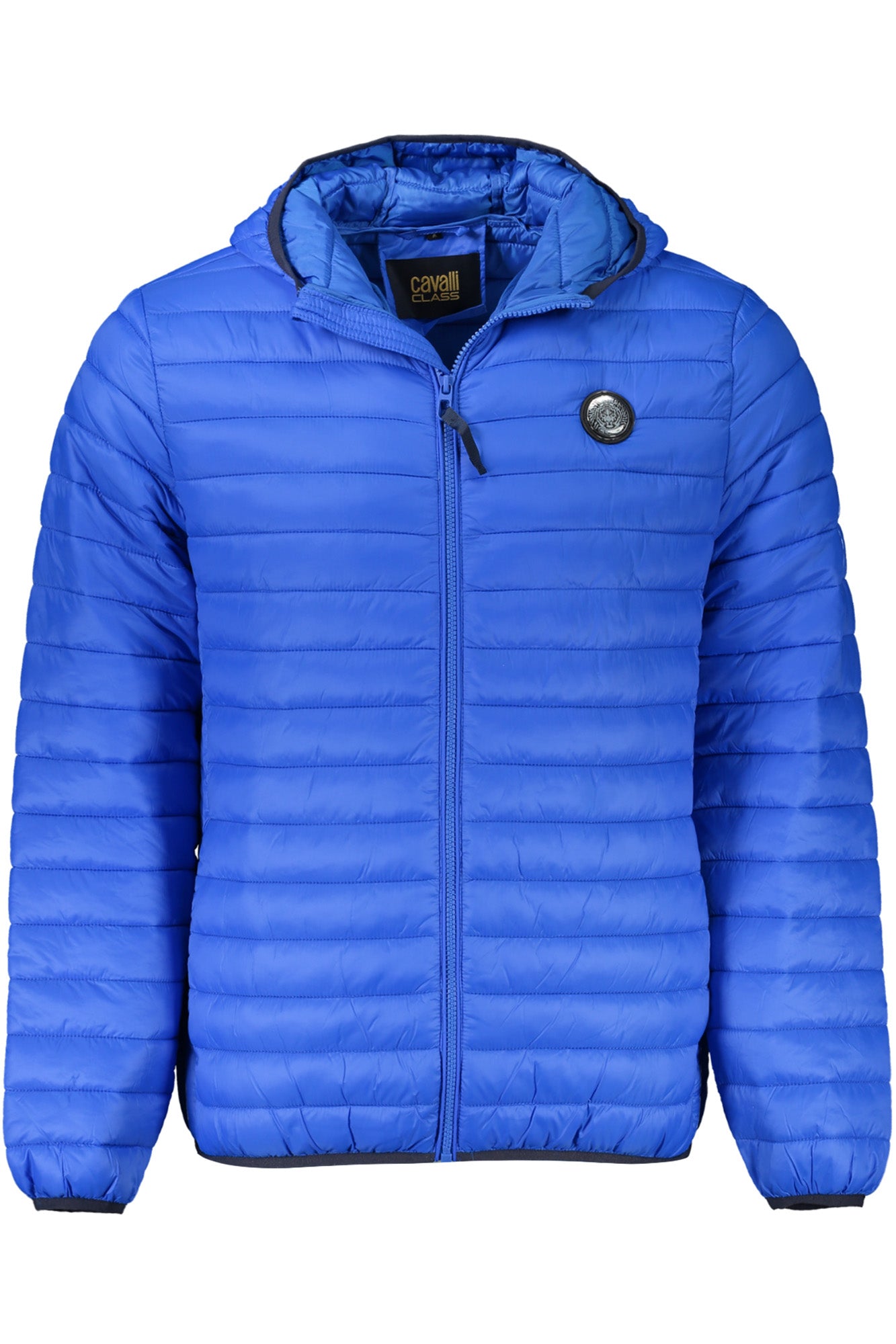 CAVALLI CLASS Herrenjacke schwarz – Leichte Winterjacke mit Kapuze für Herren Blau