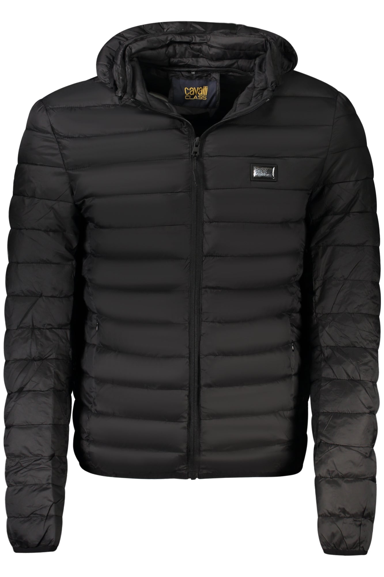 CAVALLI CLASS Herrenjacke Blau – Wasserdichte Winterjacke mit abnehmbarer Kapuze für Herren Schwarz