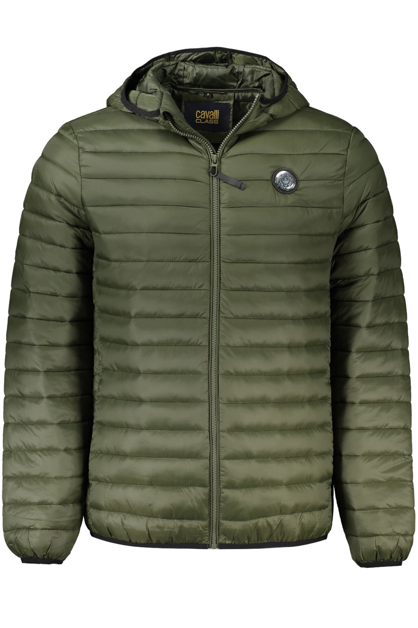 CAVALLI CLASS Herrenjacke schwarz – Leichte Winterjacke mit Kapuze für Herren Grün