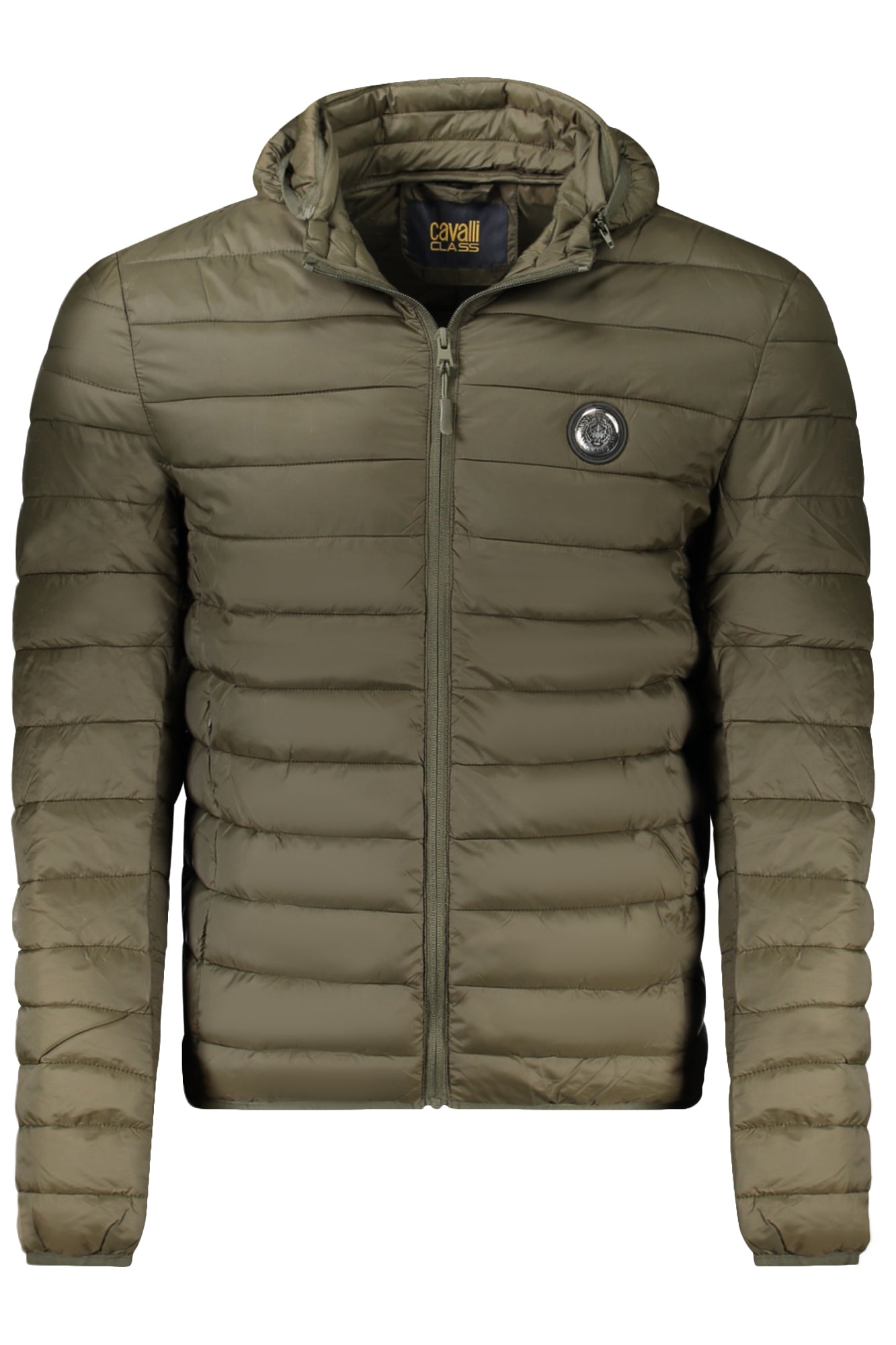 Cavalli Class Herrenjacke Grün – Leichte Kapuzenjacke für Herbst/Winter | soulluna.de Grün Hauptbild