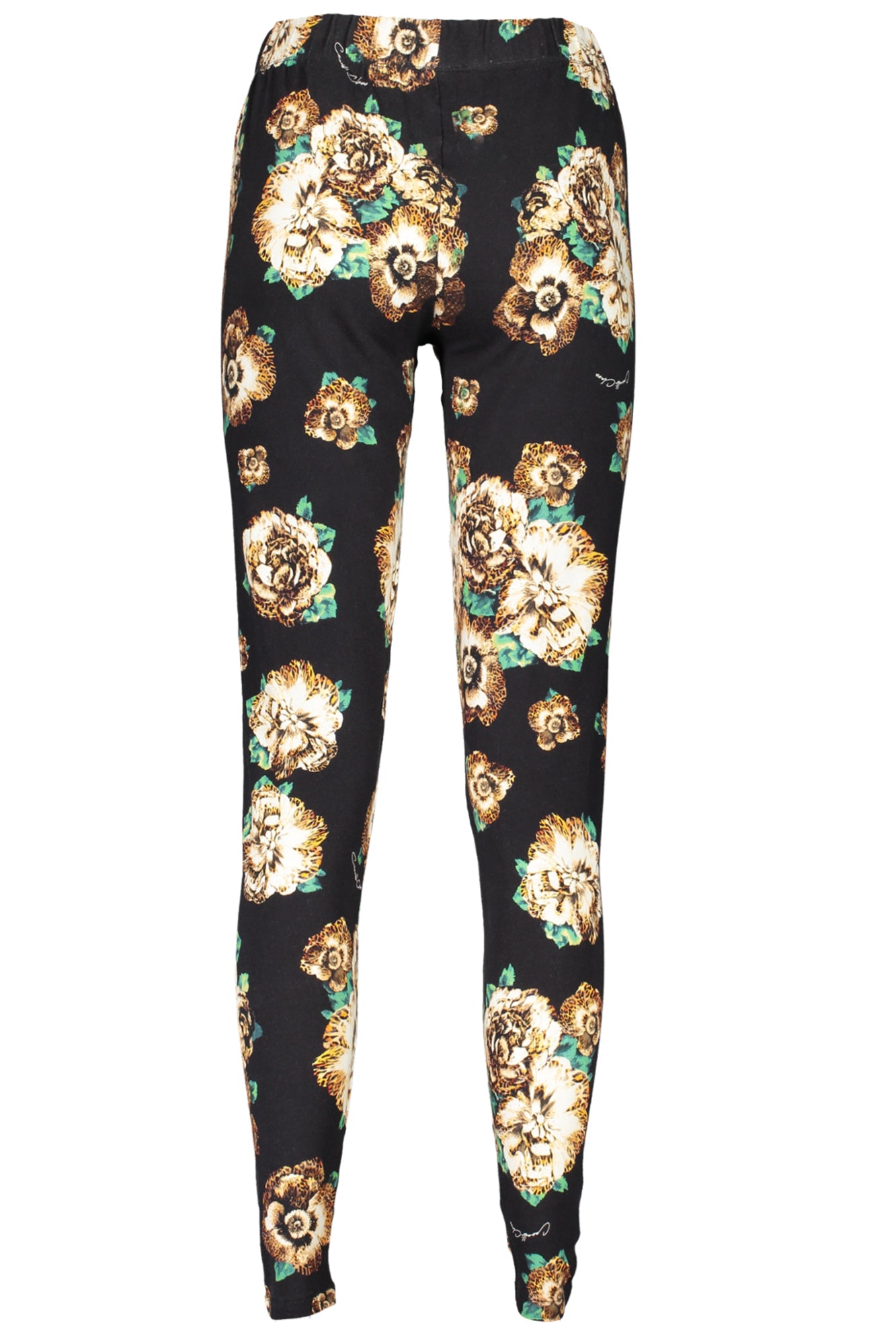 Cavalli Class Damen-Leggings Schwarz – Gemusterte Leggings für Frühjahr/Sommer Schwarz