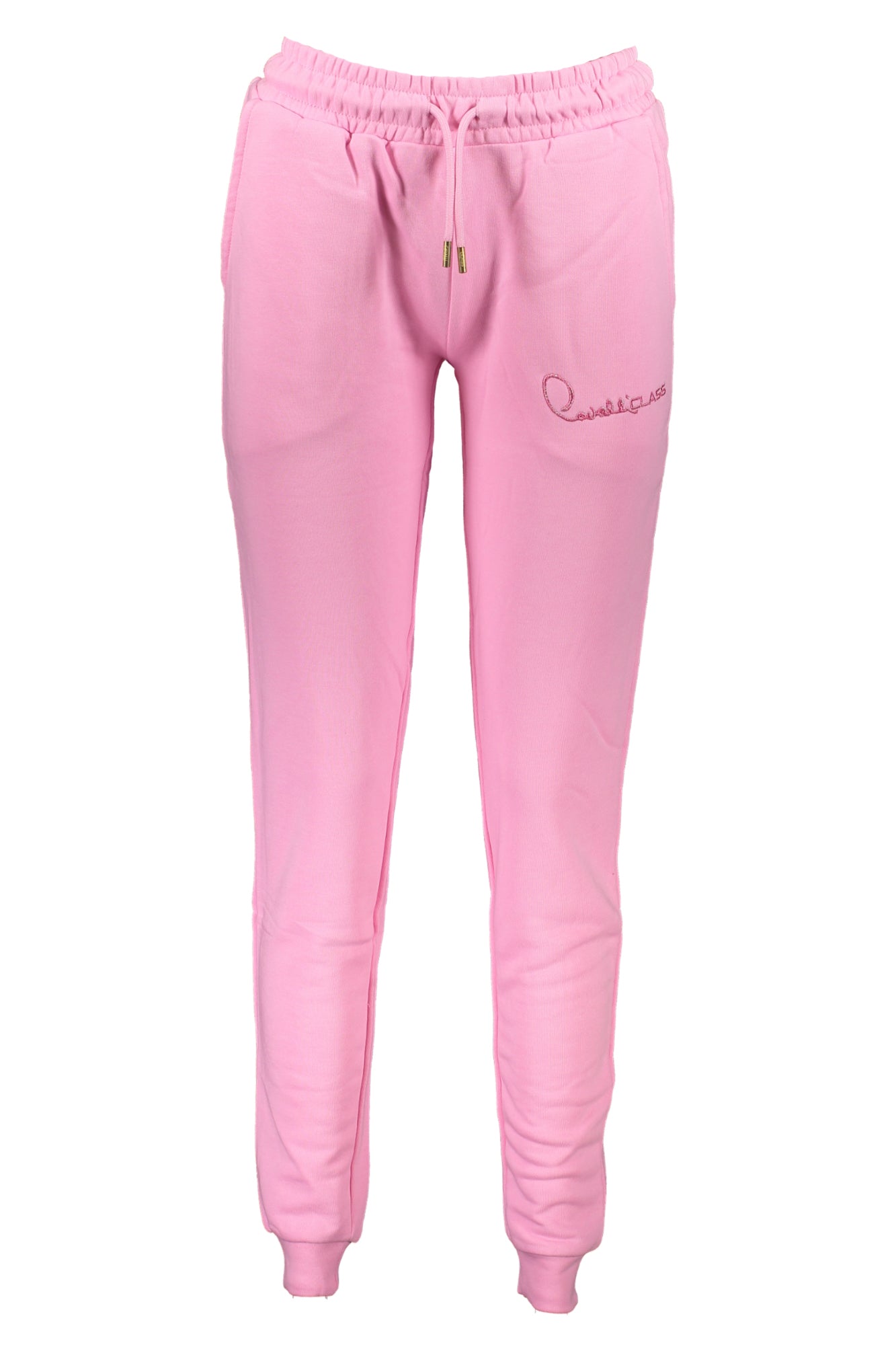 CAVALLI CLASS Jogginghose Damen – Weisse Sporthose mit Stickerei & elastischem Bund Zweitbild