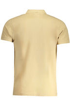 CAVALLI CLASS HERREN-KURZÄRMELIGES POLOSHIRT BEIGE