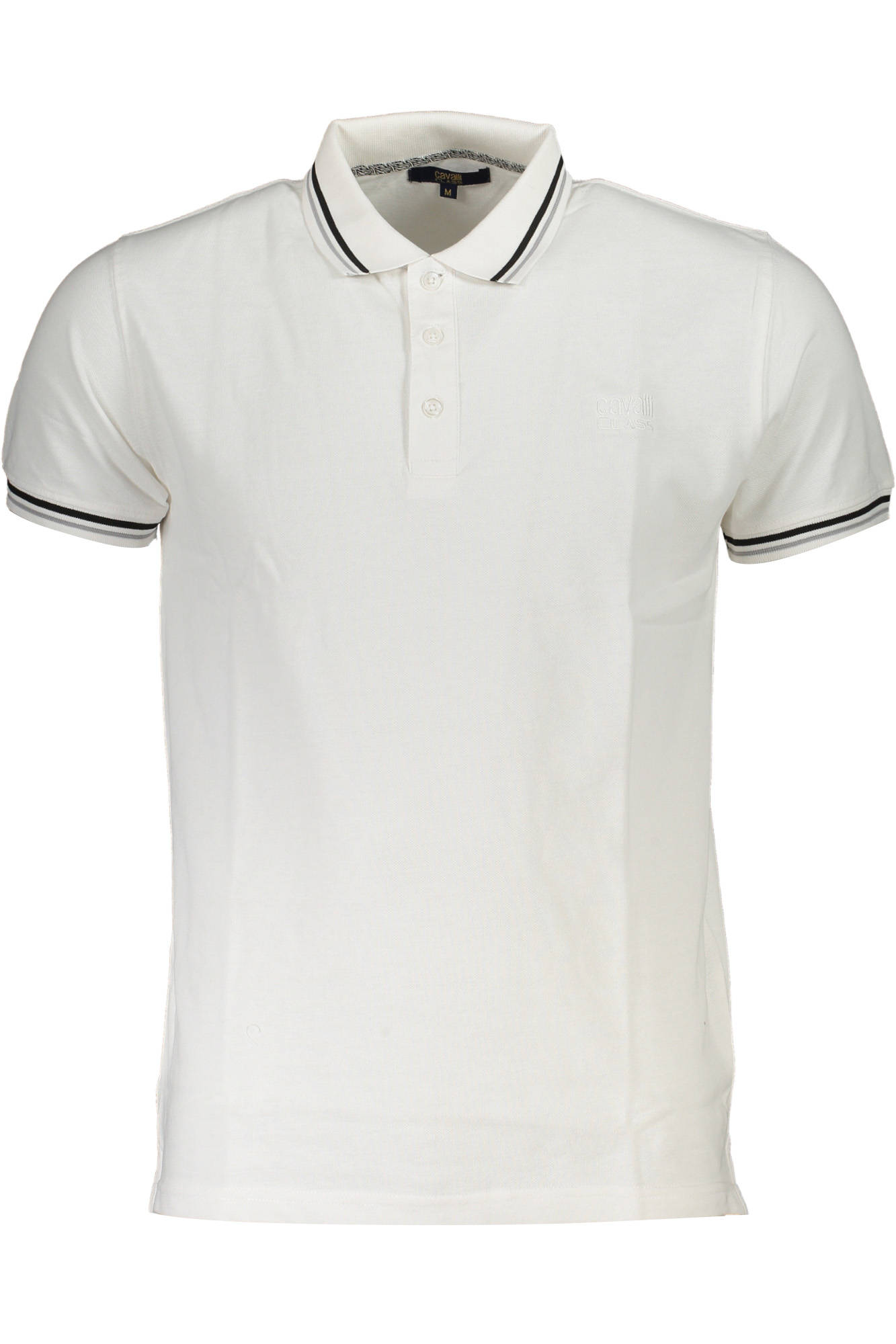 Cavalli Class Polo Kurzarm Herren Weiss Weiß