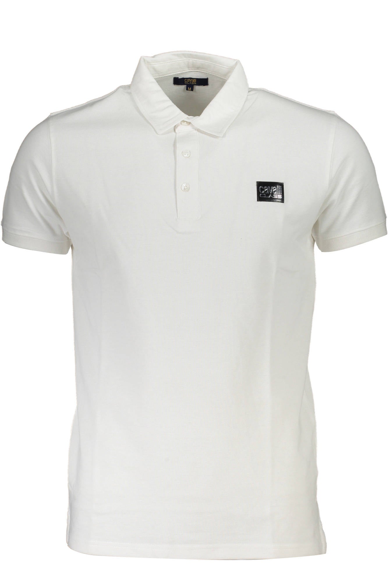 CAVALLI CLASS POLO KURZARM HERREN WEISS