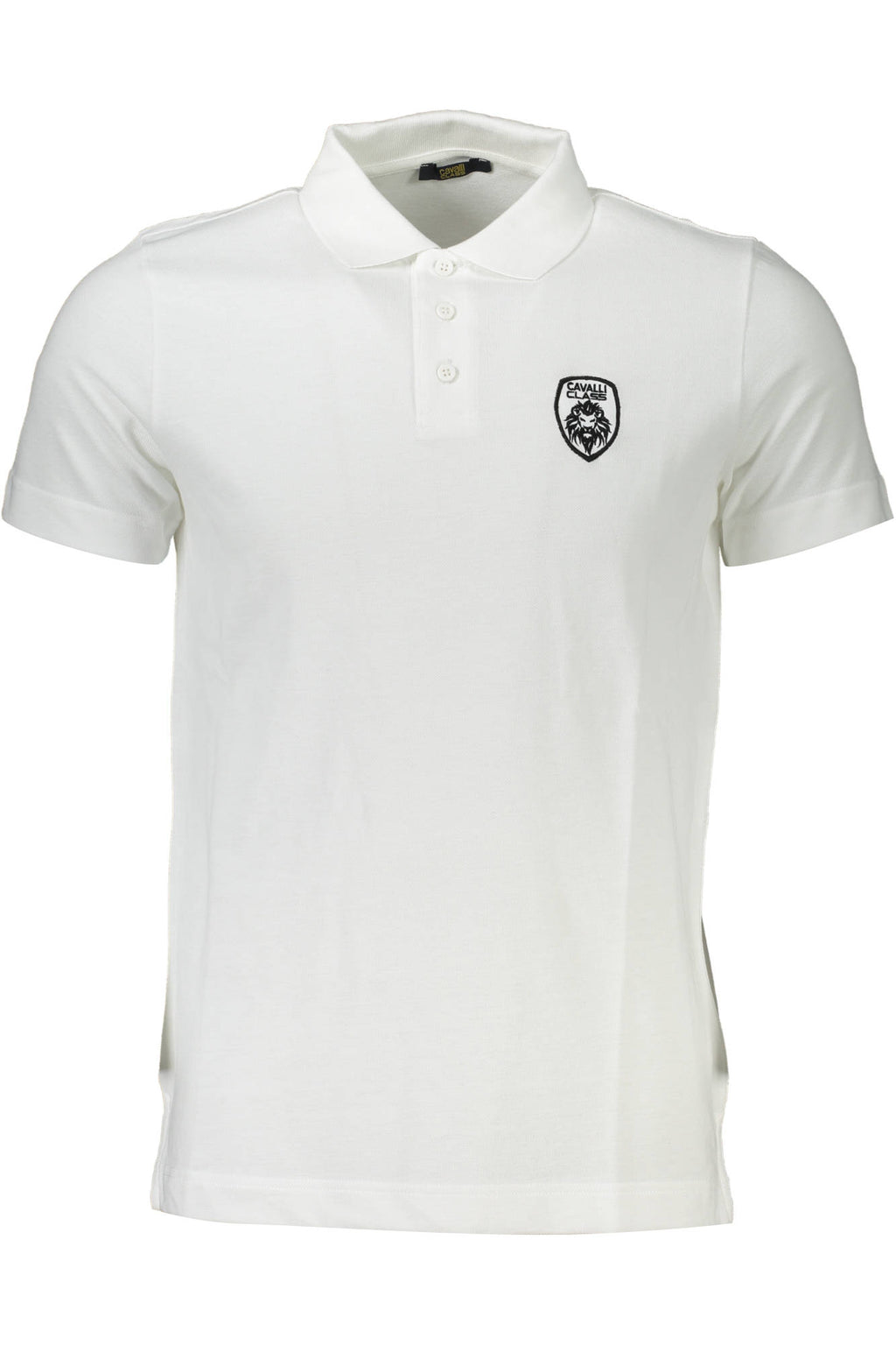 CAVALLI CLASS POLO KURZARM HERREN WEISS