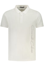 CAVALLI CLASS POLO KURZARM HERREN WEISS