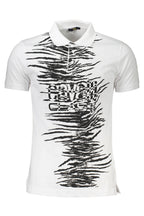 CAVALLI CLASS POLO KURZARM HERREN WEISS