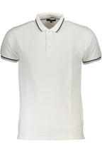 CAVALLI CLASS POLO KURZARM HERREN WEISS