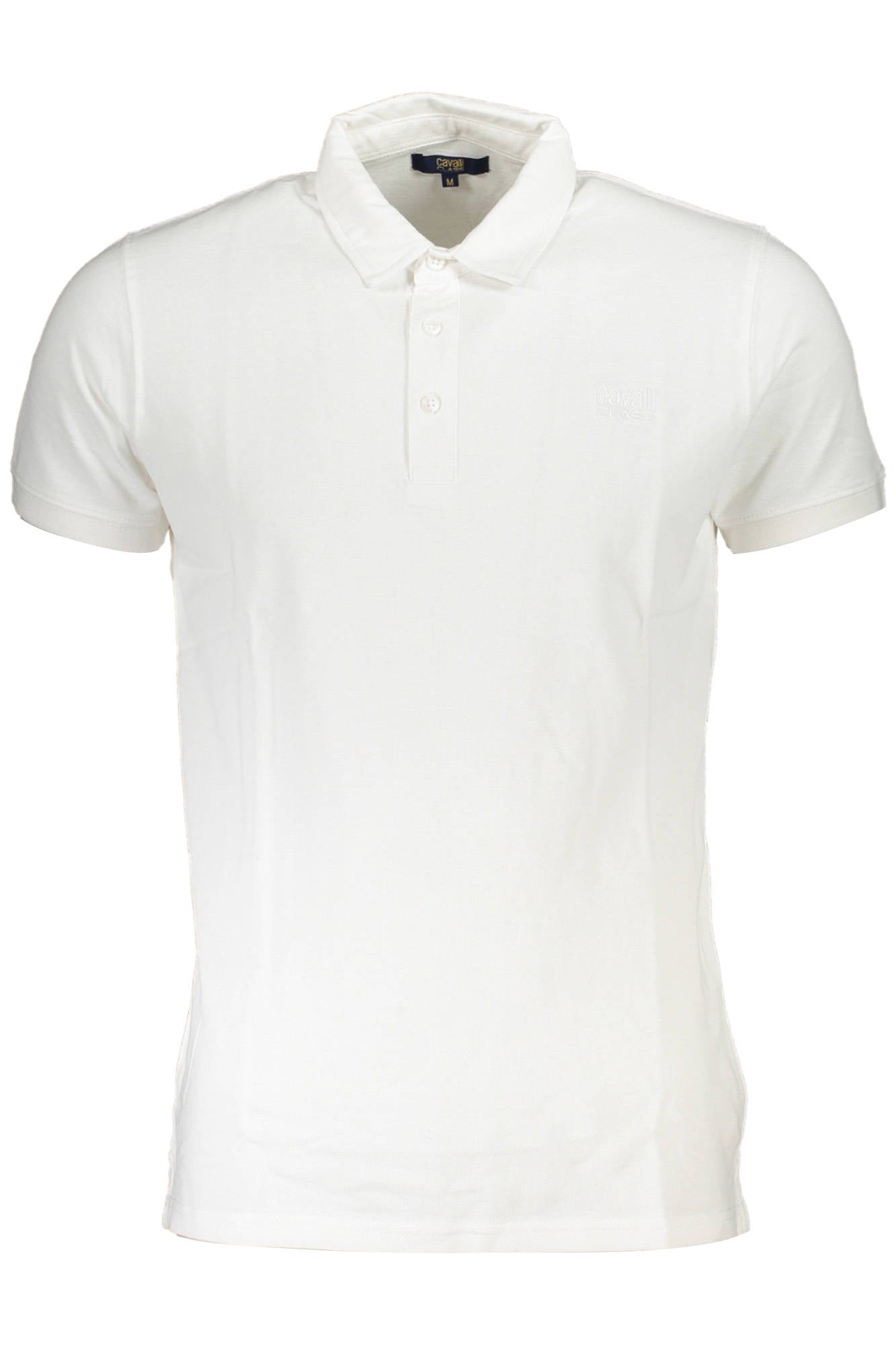 CAVALLI CLASS POLO KURZARM HERREN WEISS