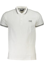 CAVALLI CLASS POLO KURZARM HERREN WEISS