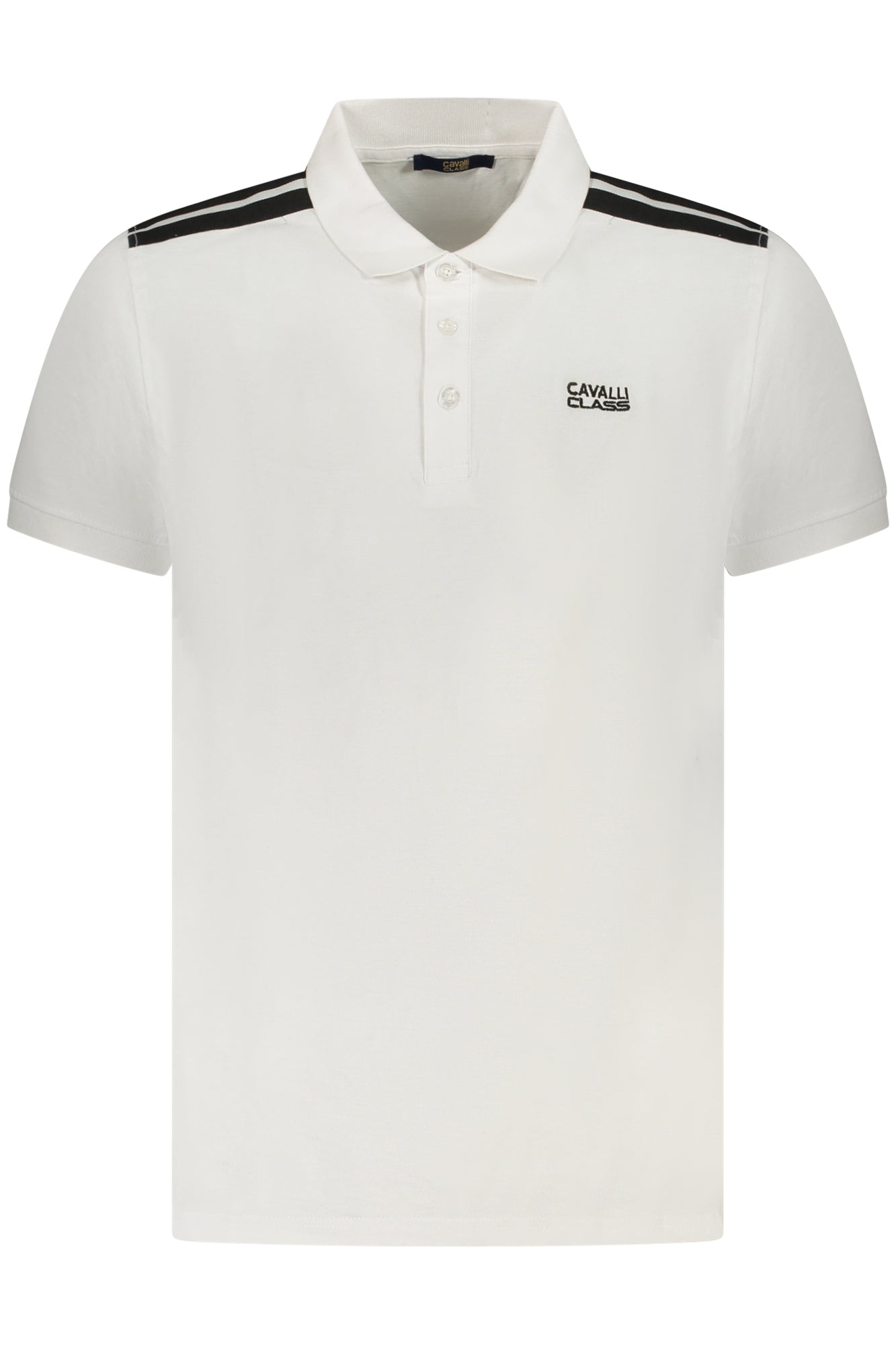 Cavalli Class Polo Kurzarm Herren Weiss Weiß Main image