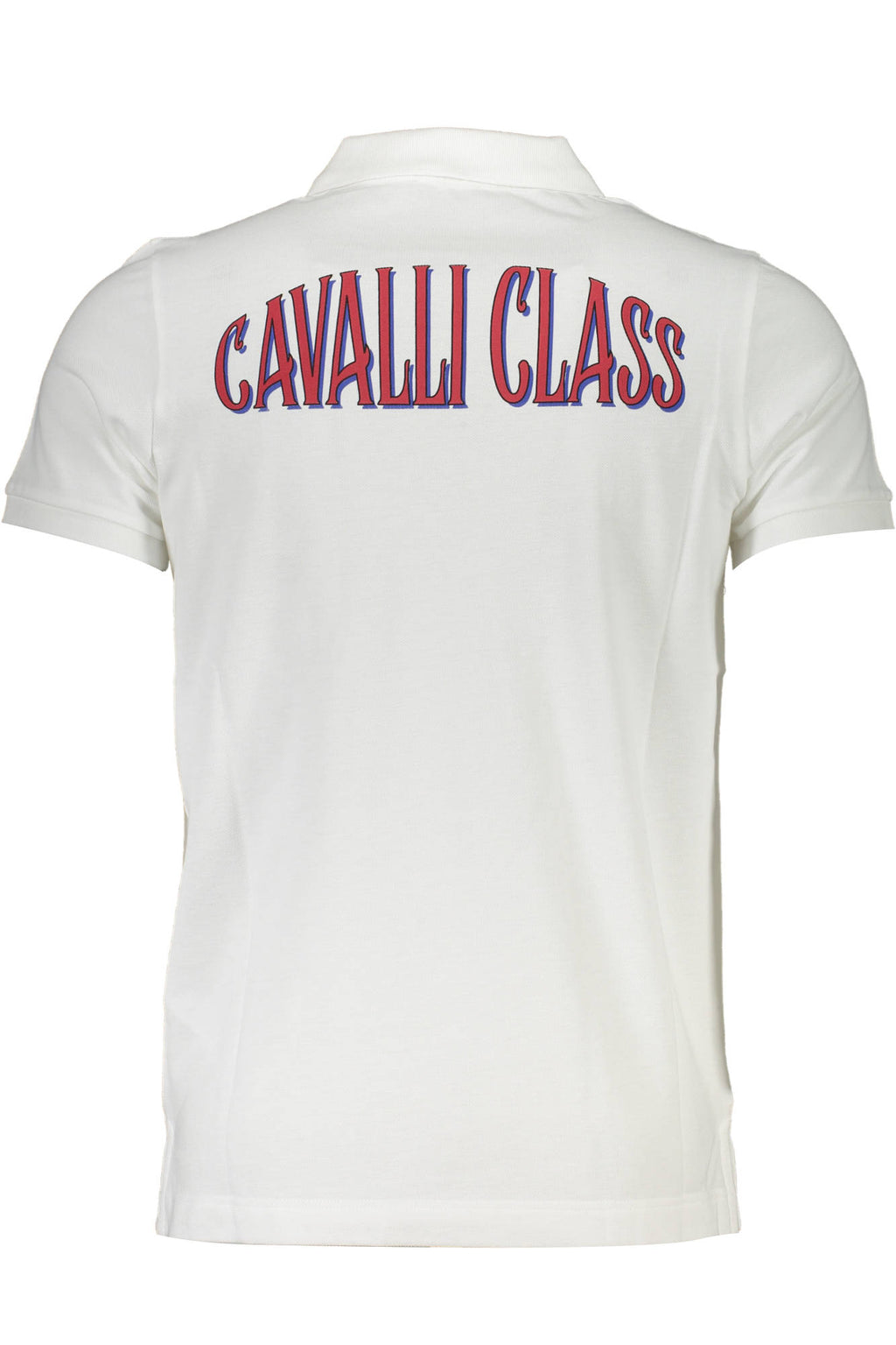CAVALLI CLASS POLO KURZARM HERREN WEISS