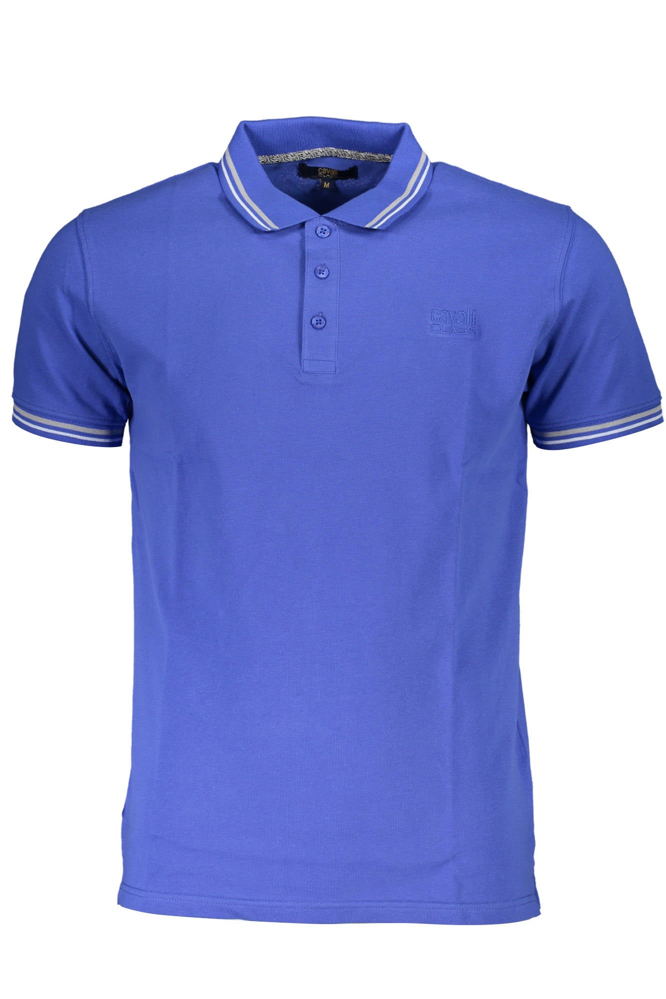 Cavalli Class Poloshirt Herren – Klassisches Kurzarm Polo in Blau mit Logo-Stickerei Blau