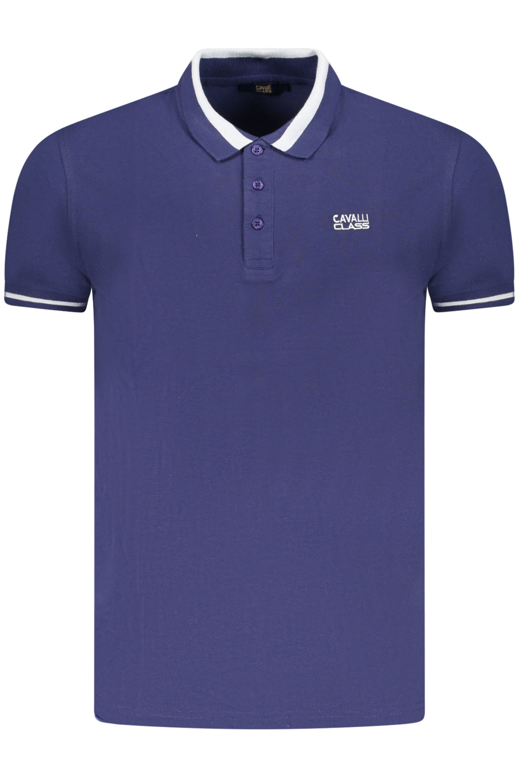 CAVALLI CLASS POLO KURZARM HERREN BLAU