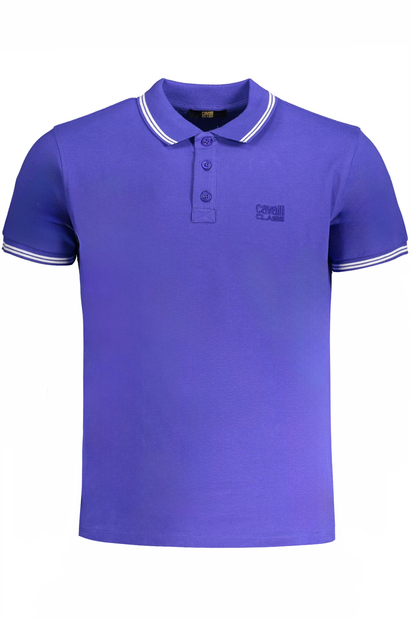 CAVALLI CLASS HERREN-KURZÄRMELIGES POLOSHIRT BLAU Hauptbild