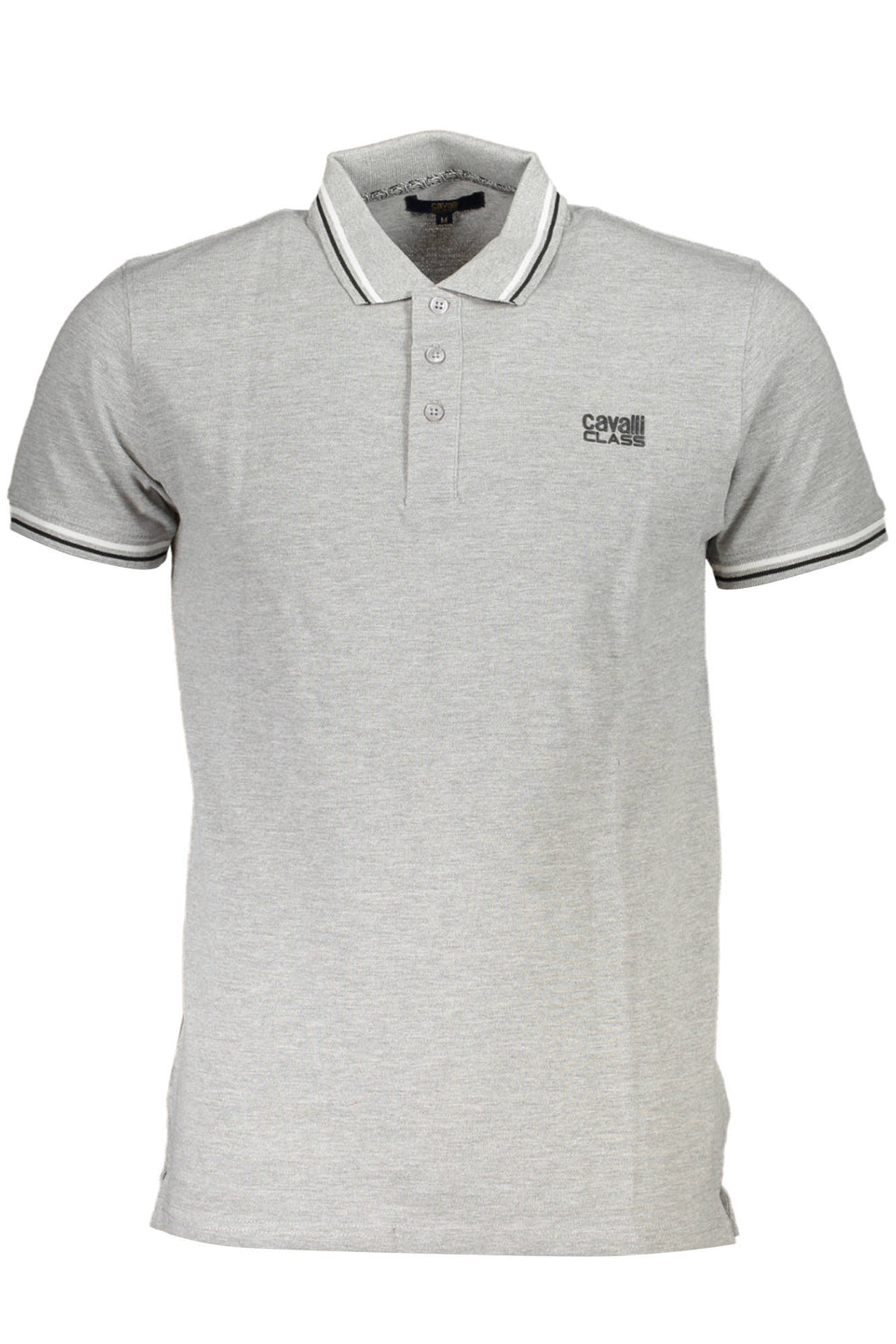 CAVALLI CLASS POLO KURZARM HERREN GRAU