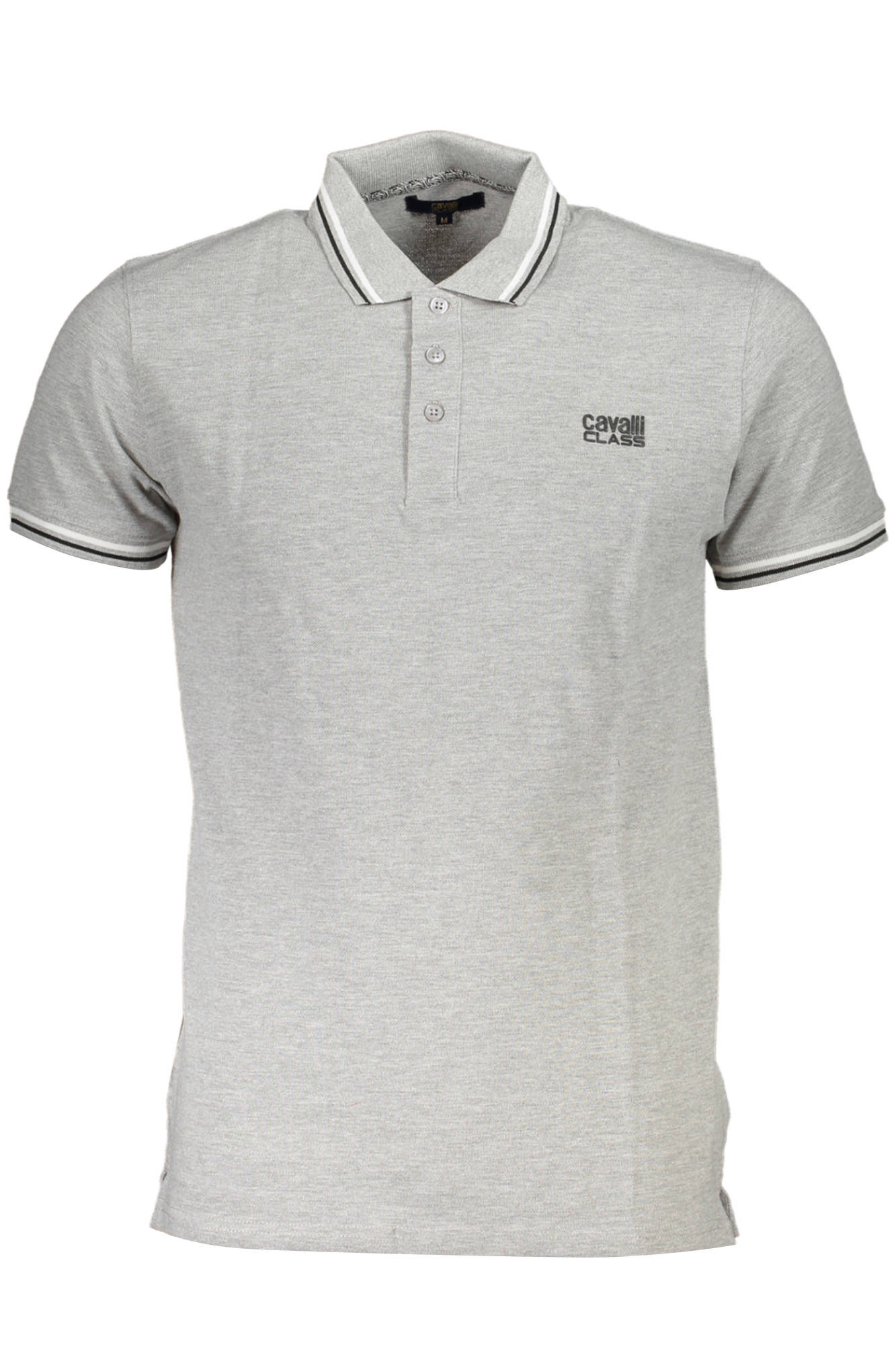Cavalli Class Polo Kurzarm Herren Grau Grau