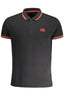 CAVALLI CLASS HERREN-KURZÄRMELIGES POLOSHIRT SCHWARZ