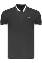 CAVALLI CLASS POLO KURZARM HERREN SCHWARZ