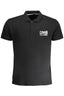 CAVALLI CLASS HERREN-KURZÄRMELIGES POLOSHIRT SCHWARZ