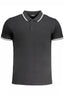CAVALLI CLASS HERREN-KURZÄRMELIGES POLOSHIRT SCHWARZ